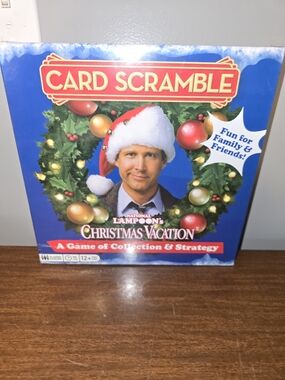National Lampoons Christmas Vacation Card Scramble Board Game NWT